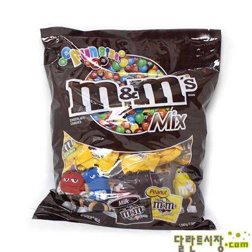 엠 앤 엠즈 펀사이즈 믹스(M&amp;M&#039;S Fun Size) 믹스 초콜릿 대용량 1587g / 미국-(밀크, 피넛 2종)/엠앤엠즈, 앰앤앰