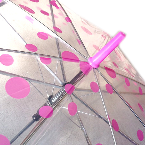 3000 땡땡이 비닐우산 - 손잡이 지름 1.6cm의 고급형